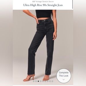 Abercrombie and Fitch Ultra High Rise 90s Straight Jean